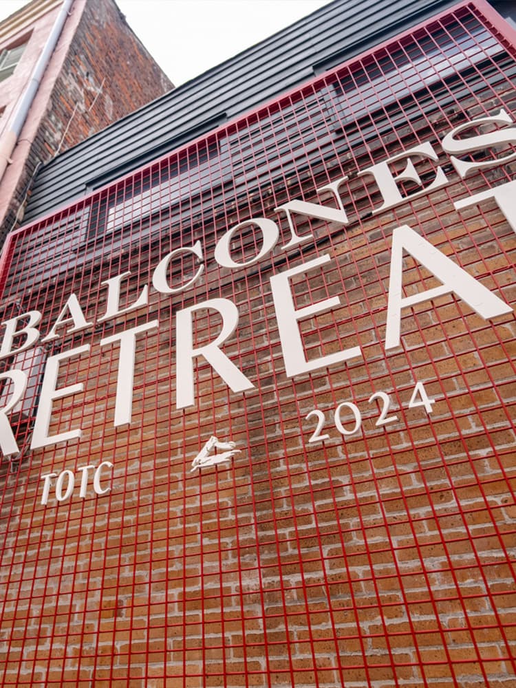 Balcones Retreat TOTC 2024 signage